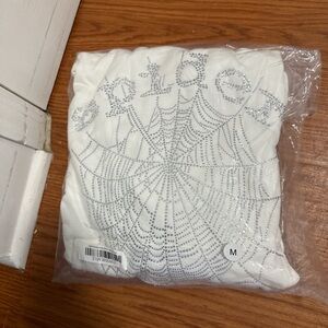 Spider OG Rhinestone "white" Hoodie